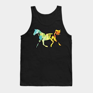 Cool horse horses colorful animal TShirt Tank Top